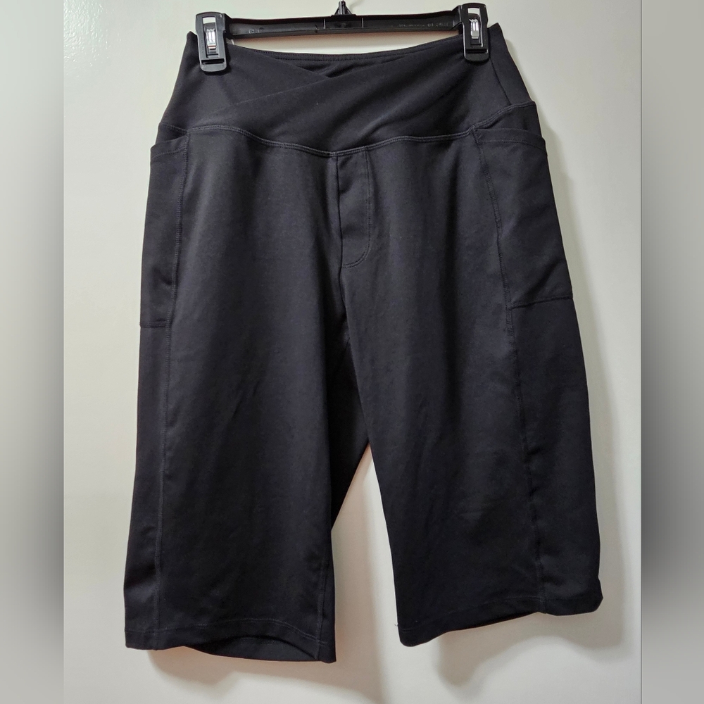 Black Knee-Length Shorts